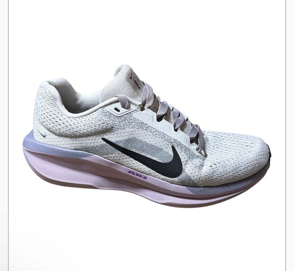 Nike Women's Air Winflo 11 Road Running Shoes Cement Grey Bold Berry Black FJ951